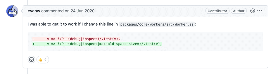 Workaround for Initiated Worker with invalid execArgv flags