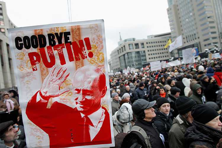 Protest in Moscow in 2011